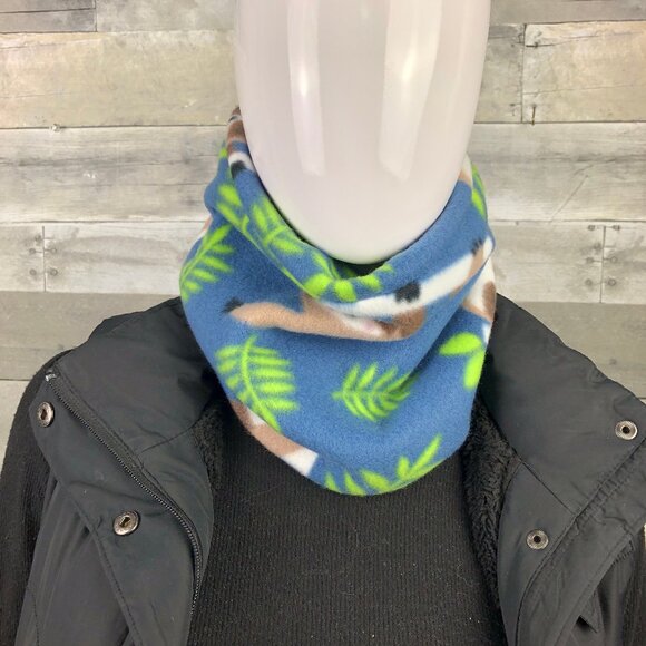 Sloth sloths neck gaiter neck warmer fleece Scarf Tube Earmuff Gator Cowl Turtle - Picture 1 of 9